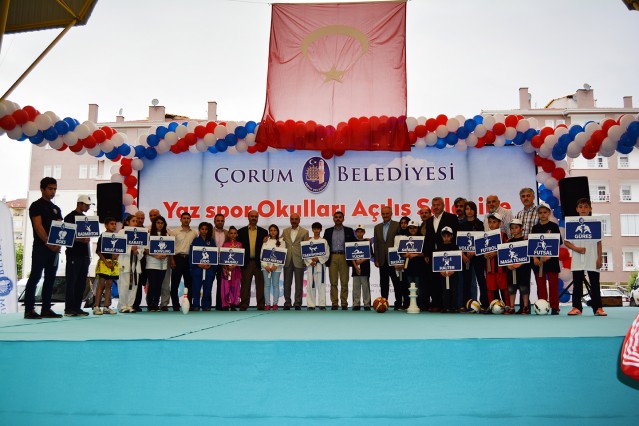 Belediyespor Yaz Spor Okulları törenle açıldı