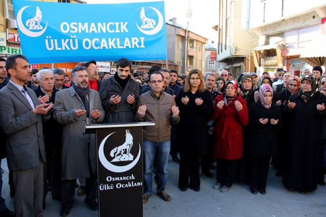 Ülkücüler Osmancık’ta protesto etti