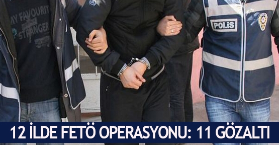 12 İlde FETÖ operasyonu: 11 gözaltı
