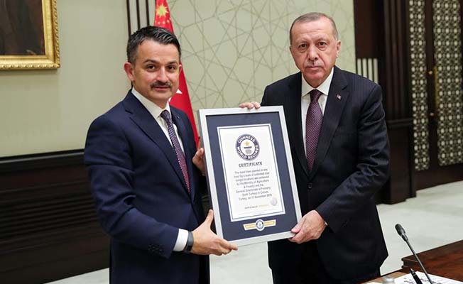 Çorum'un rekoru Cumhurbaşkanı Erdoğan'da