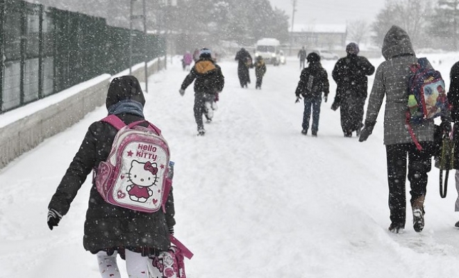 Sungurlu'da taşımalı eğitime kar tatili