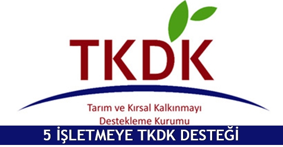  5 işletmeye TKDK desteği