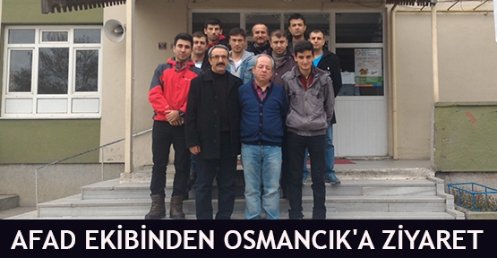 AFAD ekibinden Osmancık'a ziyaret