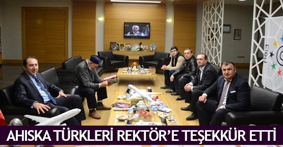  Ahıska Türkleri Rektör’e teşekkür etti