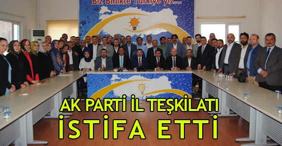 AK Parti İl Teşkilatı istifa etti