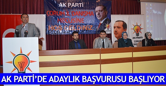  AK Parti’de adaylık başvurusu başlıyor
