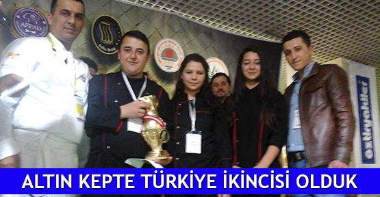  Altın Kepte Türkiye ikincisi olduk