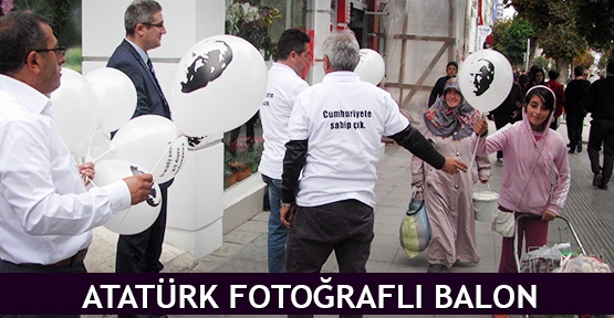  Atatürk fotoğraflı balon