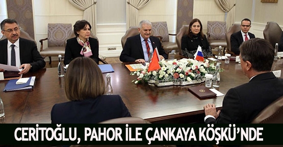 Ceritoğlu, Pahor ile Çankaya Köşkü’nde