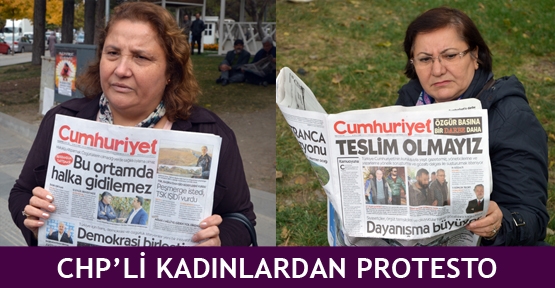  CHP’li kadınlardan protesto
