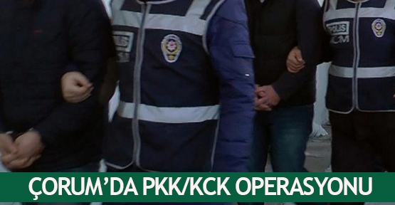  Çorum’da PKK/KCK operasyonu