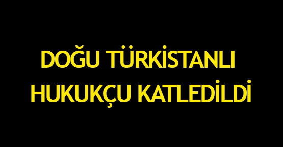  Doğu Türkistanlı hukukçu katledildi