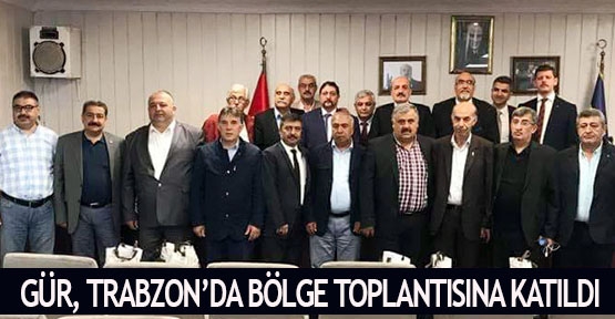  Gür, Trabzon’da bölge toplantısına katıldı