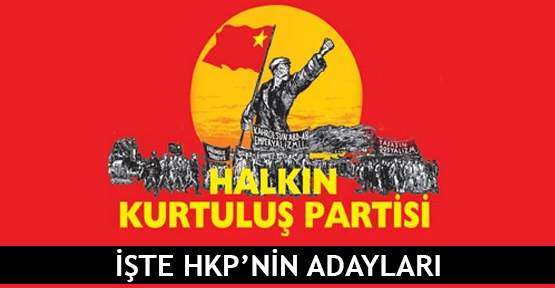  Halkın Kurtuluş Partisi’nin adayları