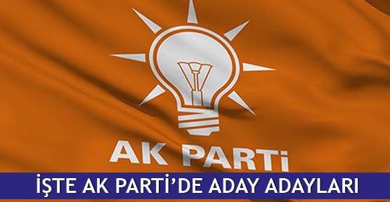  İşte AK Parti’de aday adayları