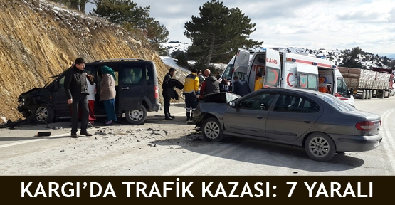 Kargı'da trafik kazası:7 yaralı