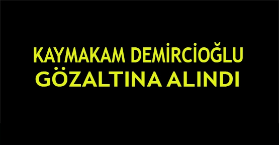  Kaymakam Demircioğlu Gözaltına Alındı