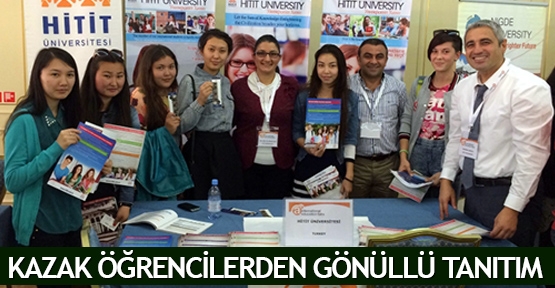  Kazak öğrencilerden gönüllü tanıtım