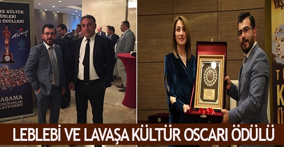  Leblebi ve Lavaşa Kültür Oscarı ödülü