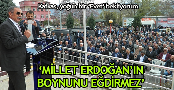 ‘Millet Erdoğan’ın boynunu eğdirmez’