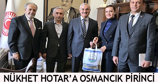 Nükhet Hotar'a Osmancık pirinci