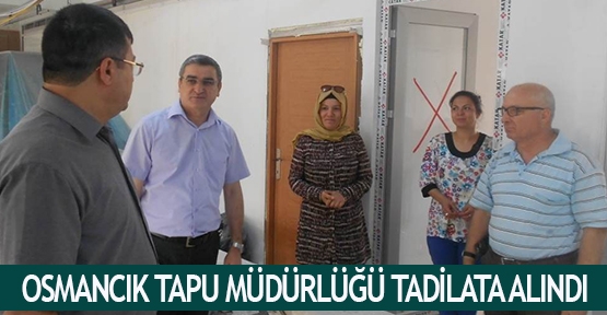Osmancık Tapu Müdürlüğü tadilata alındı