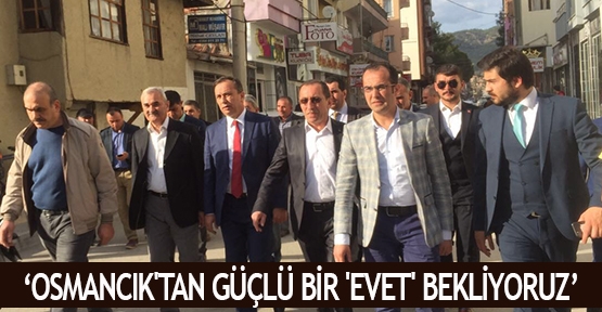 ‘Osmancık'tan güçlü bir 'evet' bekliyoruz’   