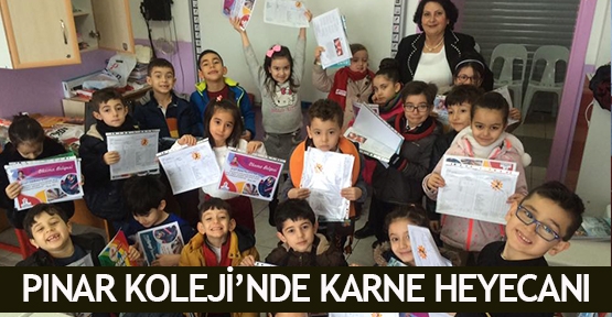 Pınar Koleji’nde karne heyecanı
