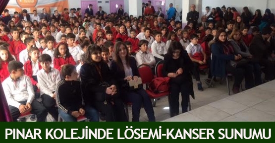 Pınar Koleji’nde lösemi-kanser sunumu