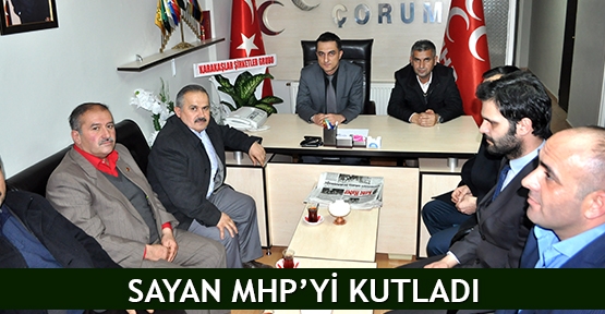  Sayan MHP’yi kutladı