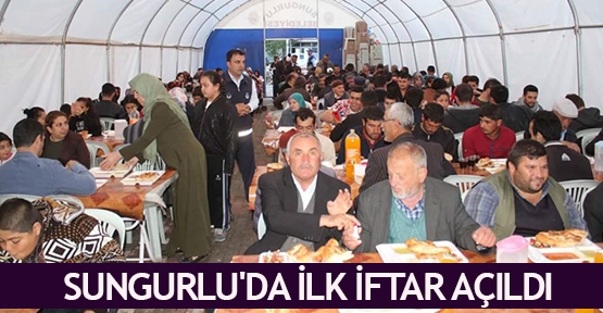 Sungurlu'da ilk iftar açıldı