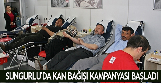 Sungurlu'da kan bağışı kampanyası başladı