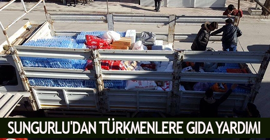 Sungurlu'dan Türkmenlere gıda yardımı