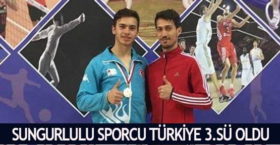Sungurlulu sporcu Türkiye 3.sü oldu