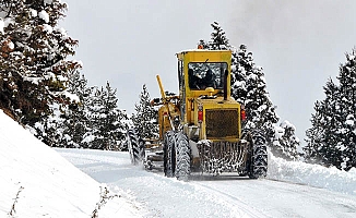 Kar köy yollarını kapattı