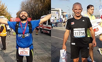 Baba-oğul İstanbul Maratonu'nda