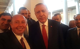 Erdoğan’ın programına katıldı