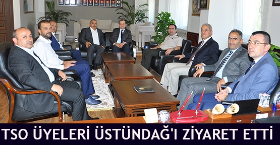 TSO üyeleri Üstündağ'ı ziyaret etti