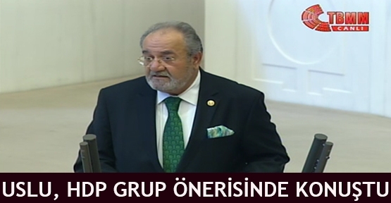 Uslu, HDP grup önerisinde konuştu