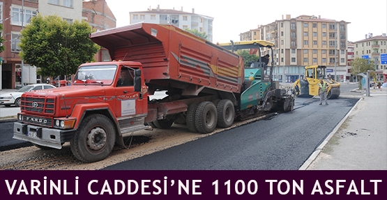  Varinli Caddesi’ne 1100 ton asfalt