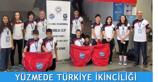 Yüzmede Türkiye ikinciliği
