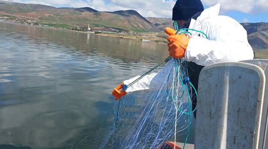 Baraj gölünde yasa dışı av