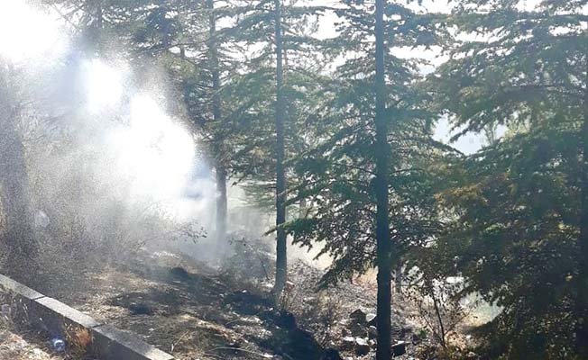 Aşıklar tepesindeki yangın korkuttu