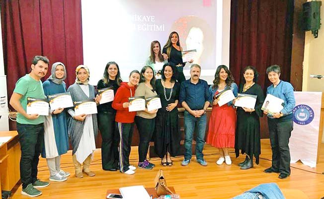 Masal anlatıcılığı eğitimi aldılar