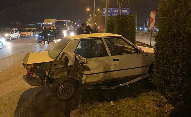 Hastane yolunda kaza