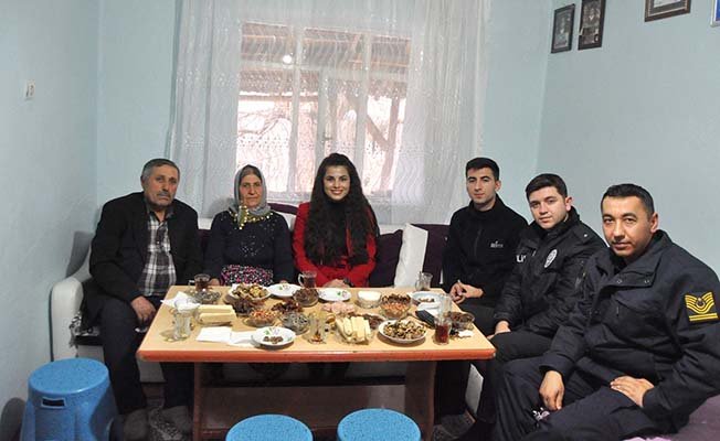 Kaymakam gazileri ziyaret etti