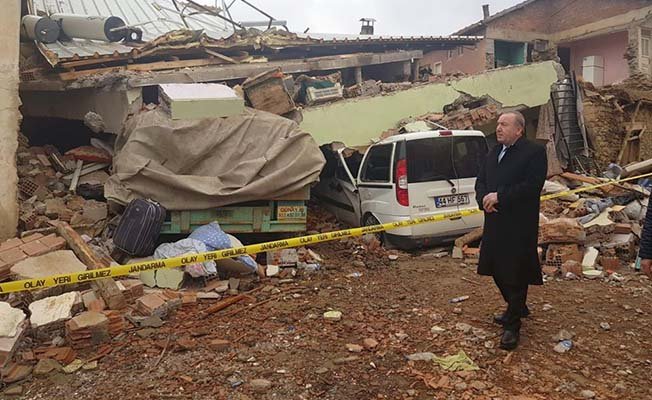 Şahiner deprem bölgesinde