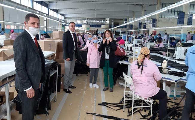 Çorum firması Türkiye'ye tıbbi kıyafet üretiyor