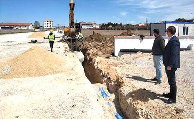 O bölgenin alt yapı sorunu çözülüyor