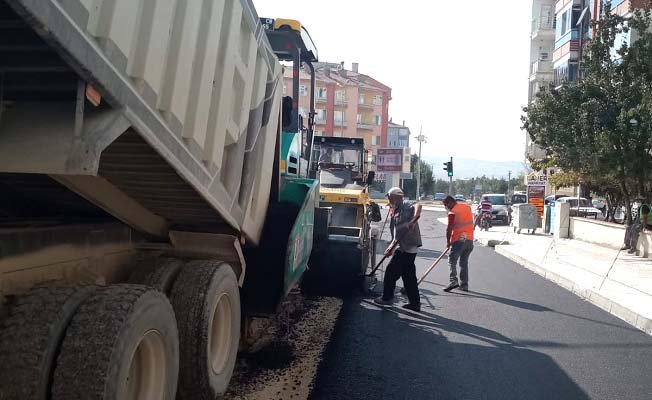 Alt yapı bitti, asfalt serildi